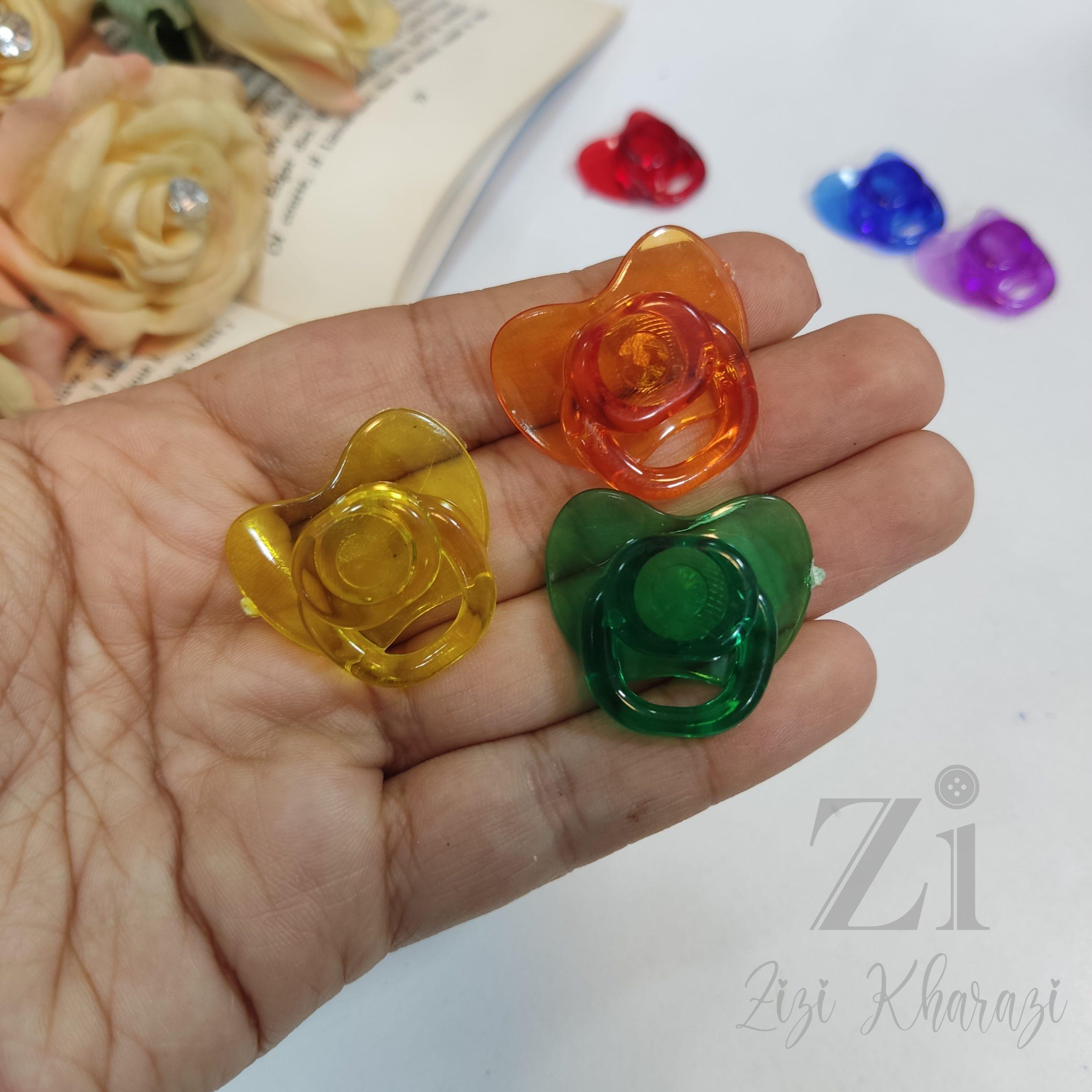 پستونک شیشه ای شفاف پستونک شیشه ای شفاف